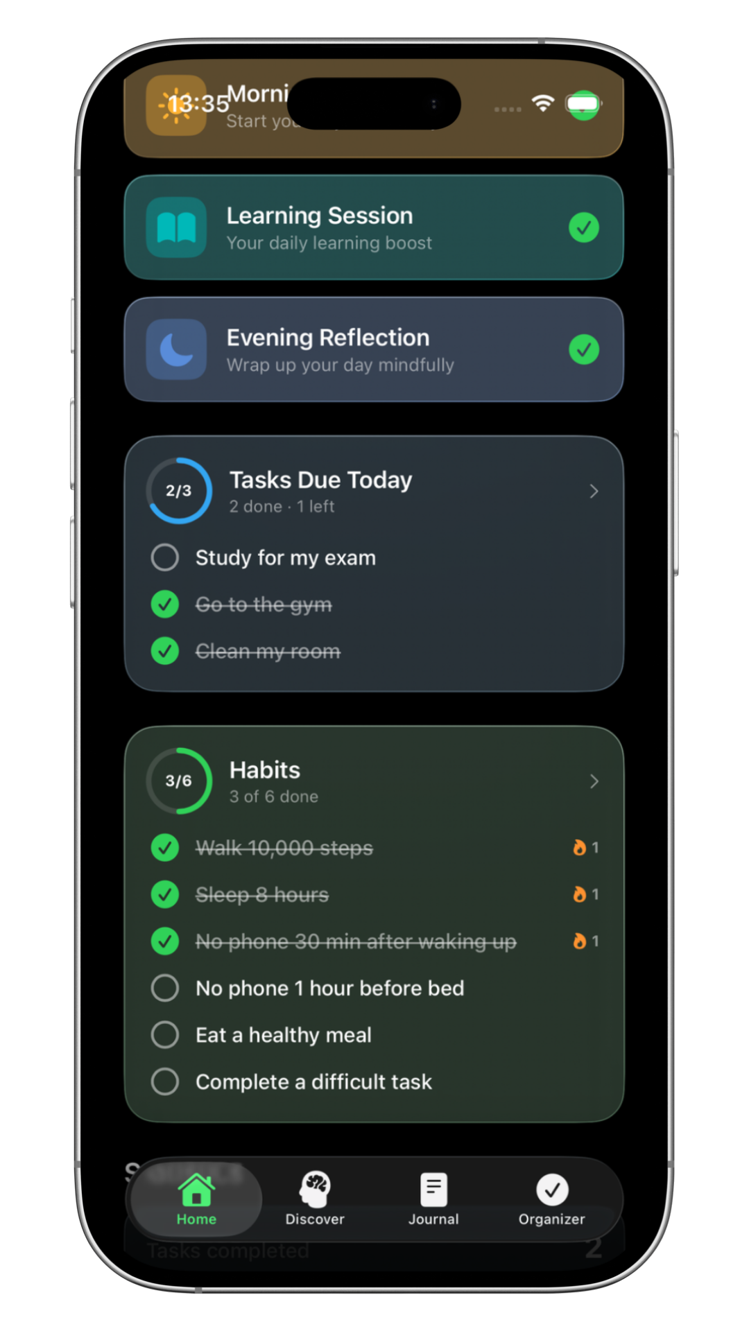 Habit Tracking in der PROG App