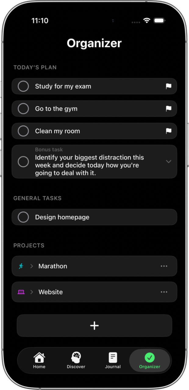 Organizer in der PROG App